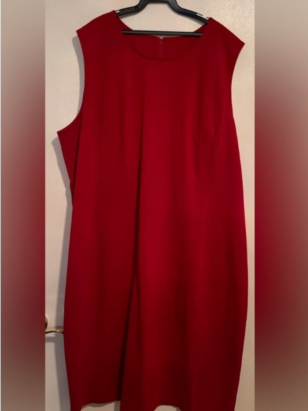Spiegel Red Sleeveless Shift Dress